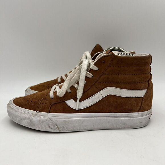 Vans Off The Wall Scotchgard Brown Suede 3M Sneaker Shoes High Top Men’s Size 7 - Picture 5 of 11